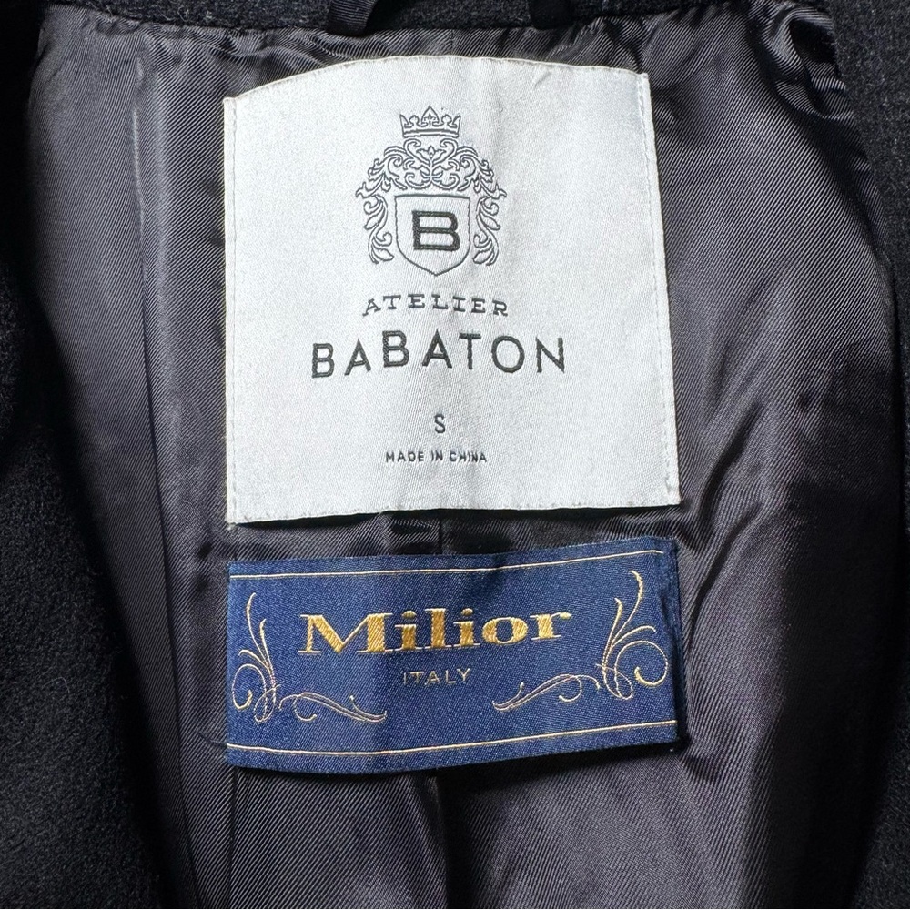 Aritzia Babaton Wool Cashmere Tailored Coat – Italian Milior Buttons – Size S - Picture 9 of 16